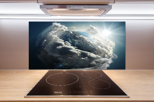 Cooker splashback Planet Earth