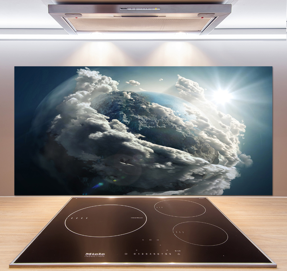 Cooker splashback Planet Earth