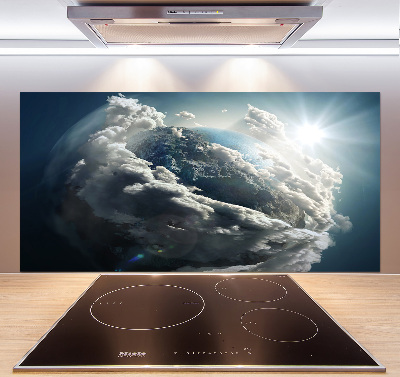 Cooker splashback Planet Earth