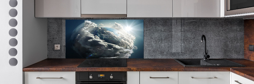 Cooker splashback Planet Earth