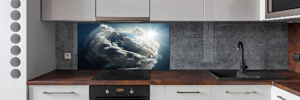 Cooker splashback Planet Earth