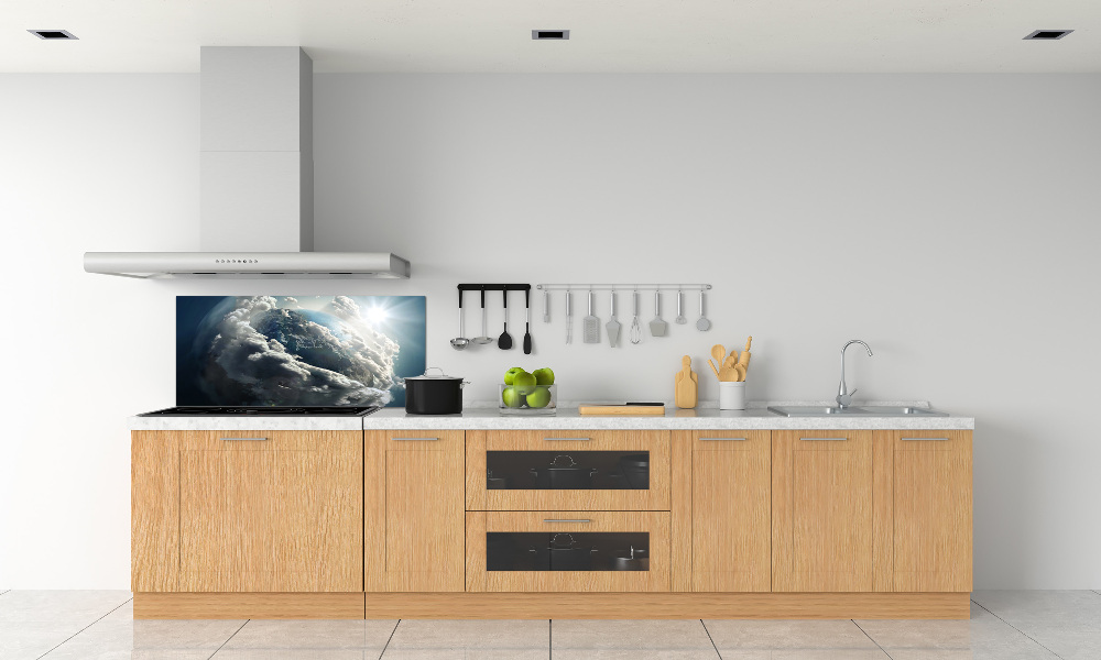 Cooker splashback Planet Earth