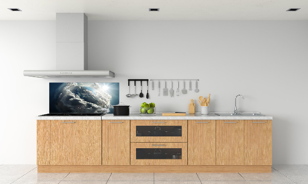 Cooker splashback Planet Earth