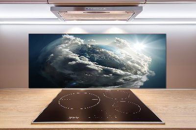 Cooker splashback Planet Earth