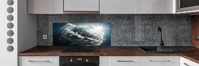 Cooker splashback Planet Earth