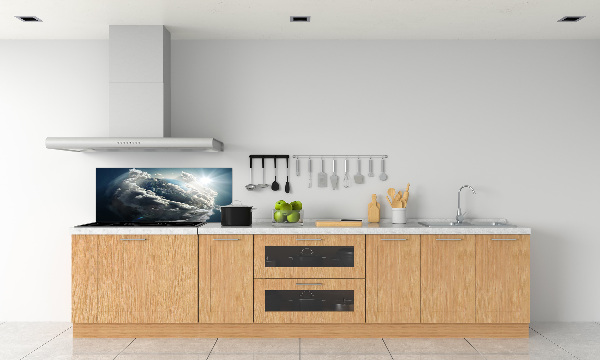 Cooker splashback Planet Earth