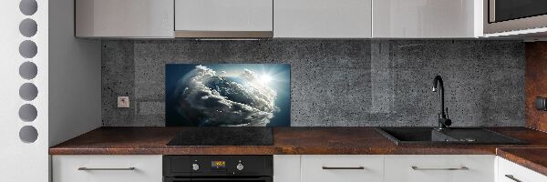 Cooker splashback Planet Earth