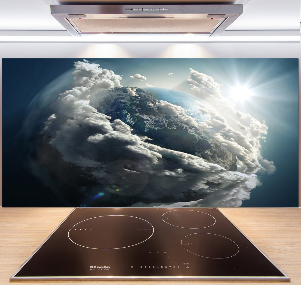 Cooker splashback Planet Earth