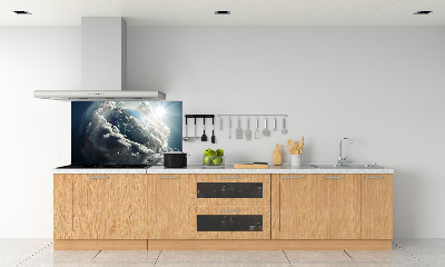 Cooker splashback Planet Earth