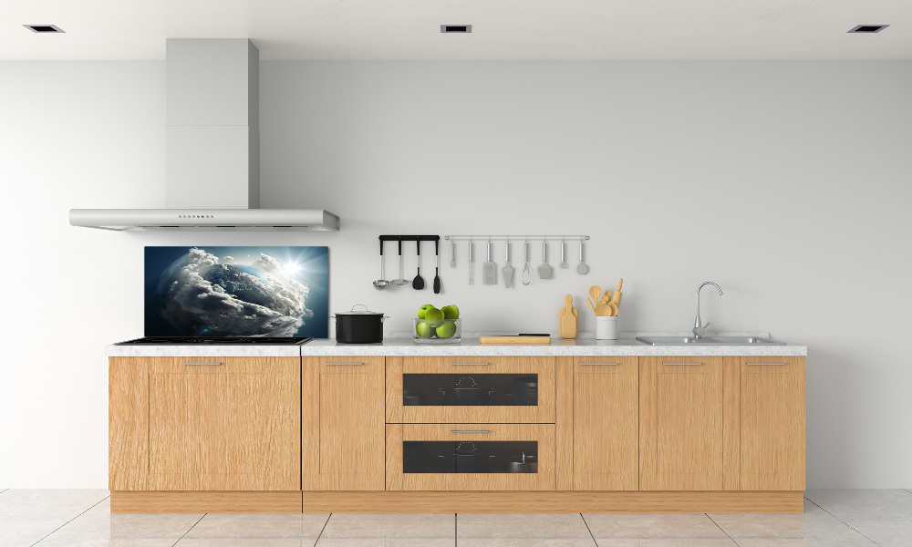 Cooker splashback Planet Earth