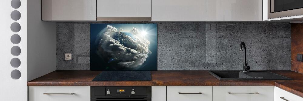 Cooker splashback Planet Earth