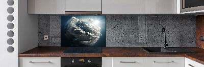 Cooker splashback Planet Earth