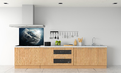 Cooker splashback Planet Earth