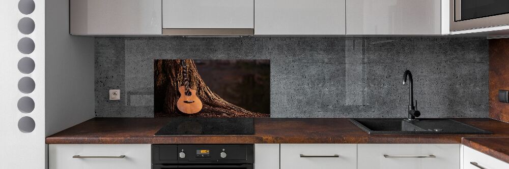 Cooker splashback Acoustic guitar