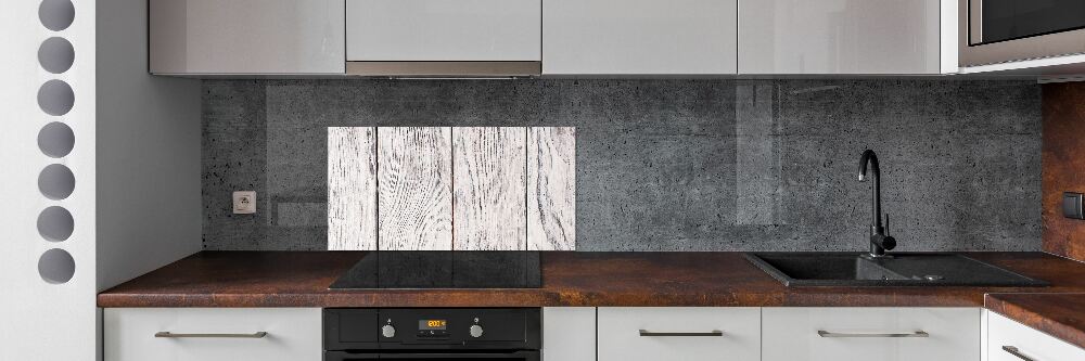 Cooker splashback Wooden wall