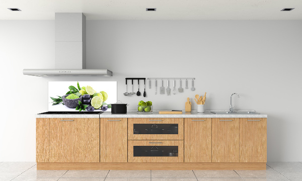 Cooker splashback Lime and stones