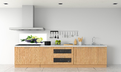 Cooker splashback Lime and stones