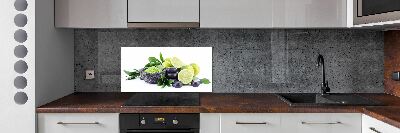 Cooker splashback Lime and stones