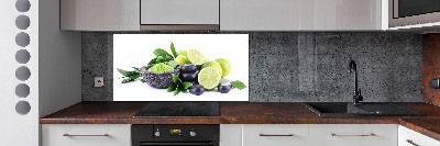 Cooker splashback Lime and stones