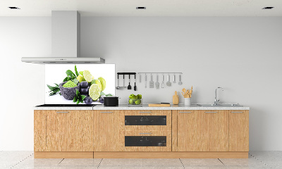 Cooker splashback Lime and stones