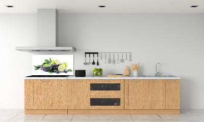 Cooker splashback Lime and stones