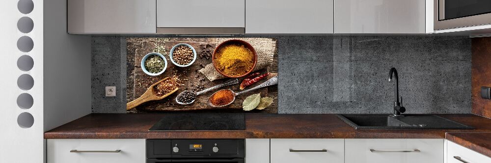 Cooker splashback A mixture of spices