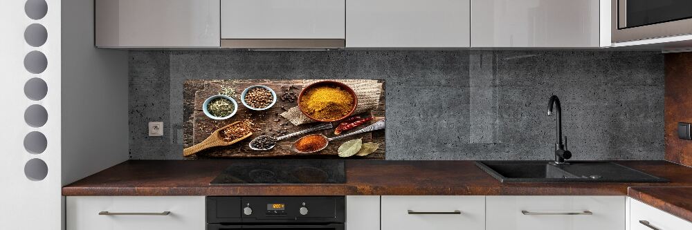 Cooker splashback A mixture of spices