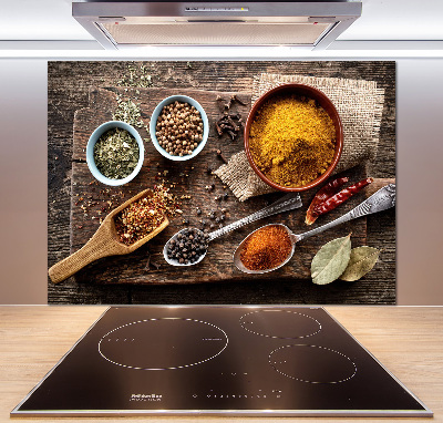 Cooker splashback A mixture of spices