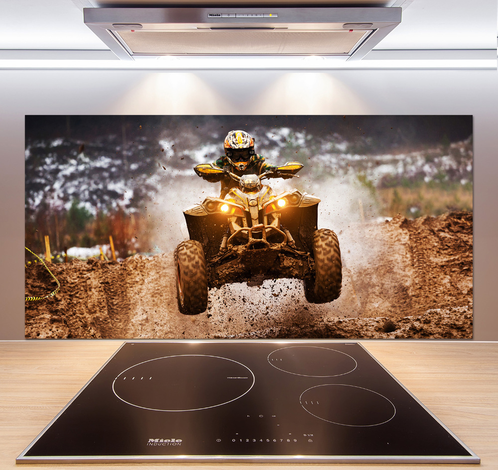 Glass splashback Quad