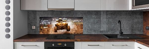 Glass splashback Quad