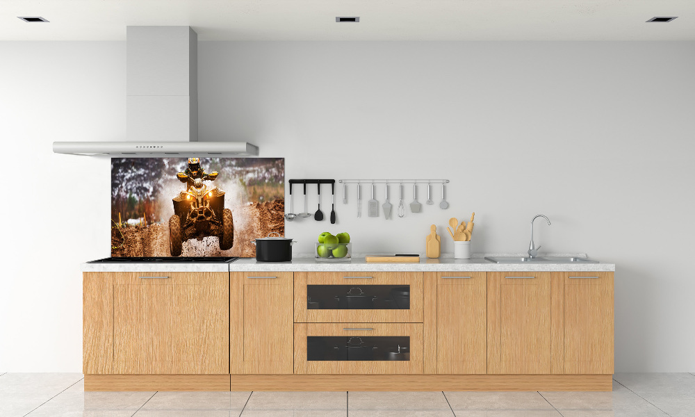 Glass splashback Quad