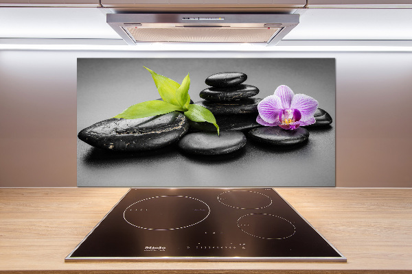 Cooker splashback Zen stones