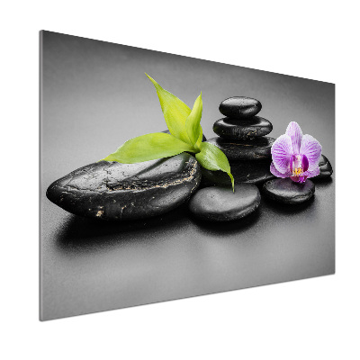 Cooker splashback Zen stones