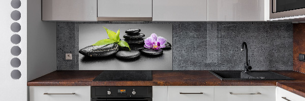 Cooker splashback Zen stones