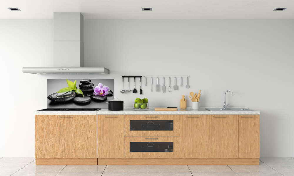 Cooker splashback Zen stones