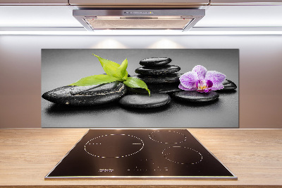 Cooker splashback Zen stones