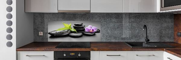 Cooker splashback Zen stones