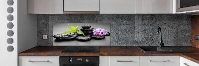 Cooker splashback Zen stones