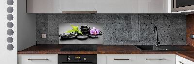 Cooker splashback Zen stones