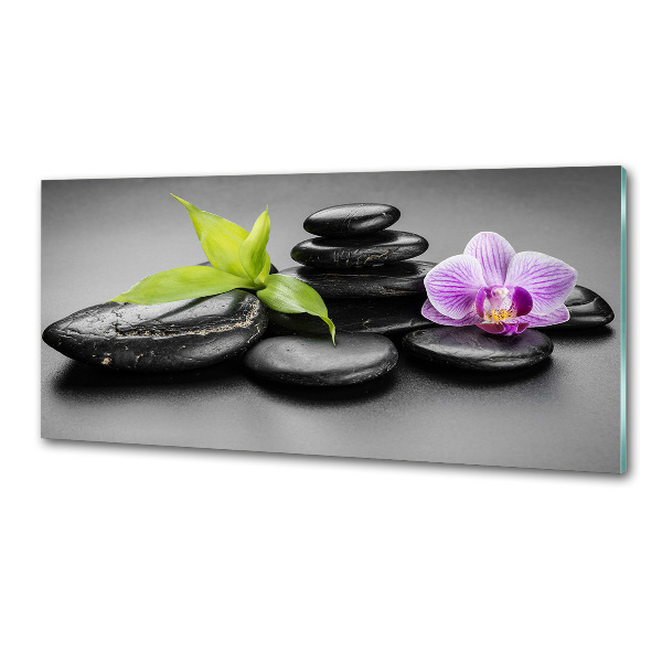 Cooker splashback Zen stones