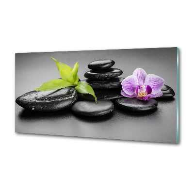 Cooker splashback Zen stones