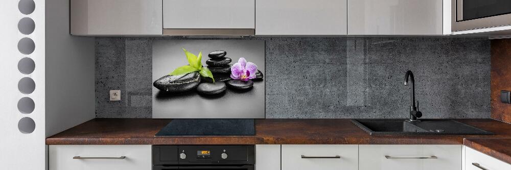 Cooker splashback Zen stones