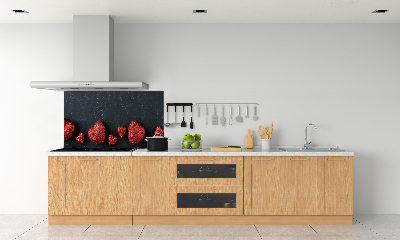 Kitchen splashback Hearts on the board