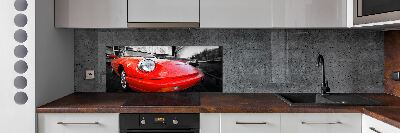 Glass splashback Classic car