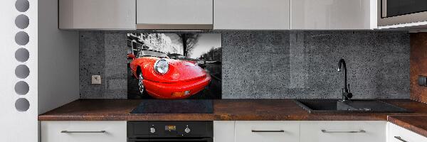 Glass splashback Classic car