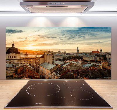 Cooker splashback Sunrise of Lviv