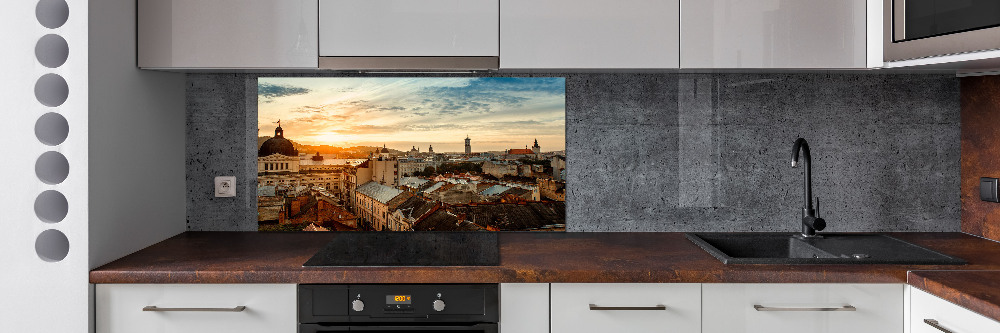 Cooker splashback Sunrise of Lviv