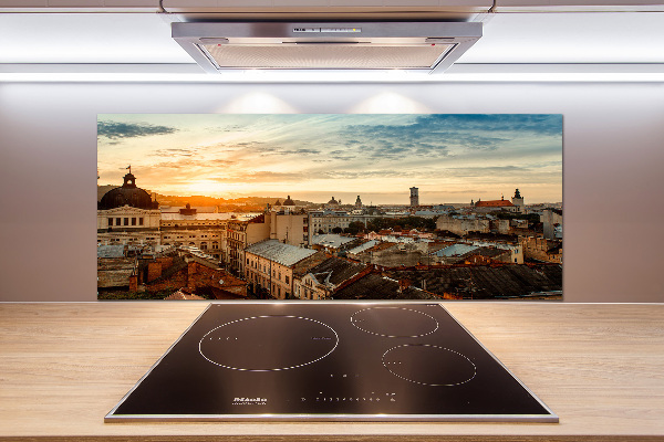 Cooker splashback Sunrise of Lviv