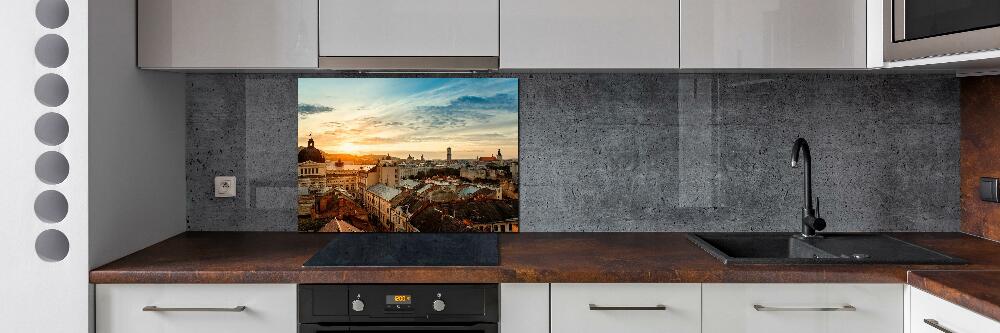 Cooker splashback Sunrise of Lviv