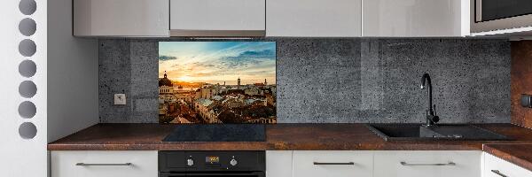 Cooker splashback Sunrise of Lviv